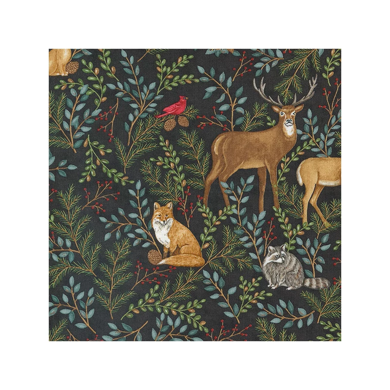 Material patchwork  - Moda - Woodland Winter by Deb Strain 56090-17