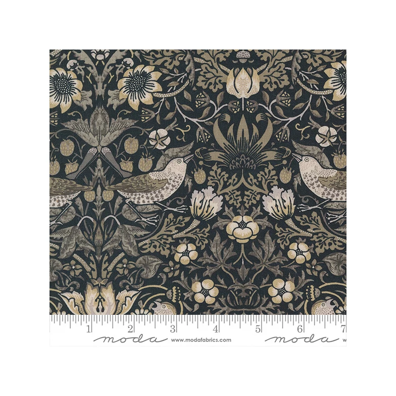 Material patchwork  - Moda - Barbara Brackman by Best of Morris Ebony Suite 8382-16