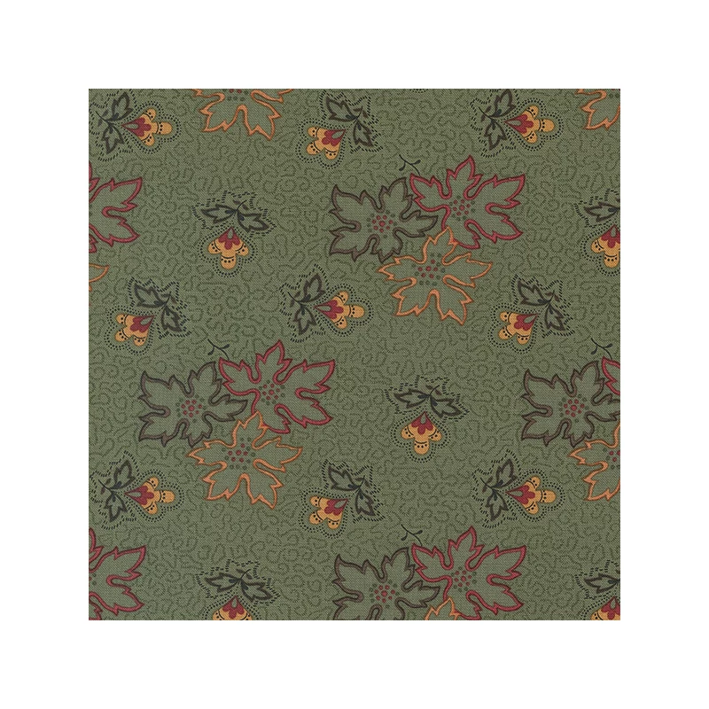 Material patchwork  - Moda - Fluttering Leaves by Kansas Troubes 9730-15