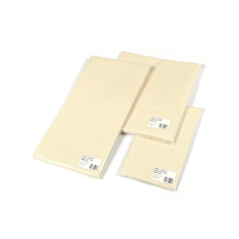 Kongré, Aida Pânză pentru broderie  cu punct în cruce, 14 count - ecru, 50x60 cm