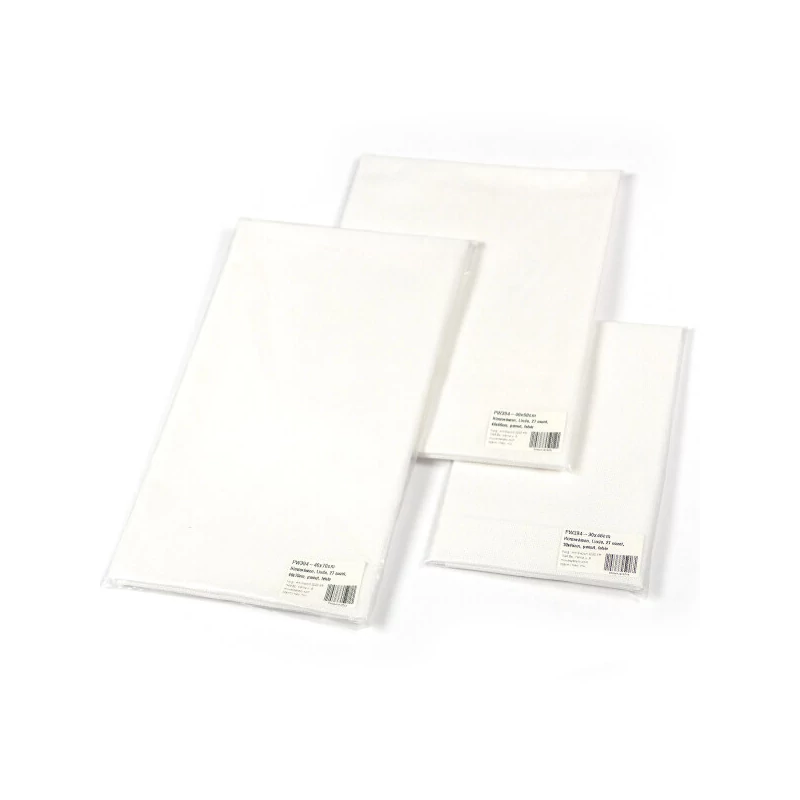 Pânză pentru broderie , Linda, 27 count - alb, 40x70 cm