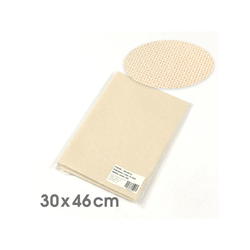 Pânză pentru broderie , Linda, 27 count - ecru, 30x46 cm