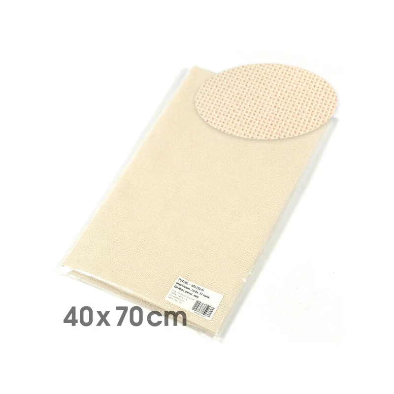 Pânză pentru broderie , Linda, 27 count - ecru, 40x70 cm