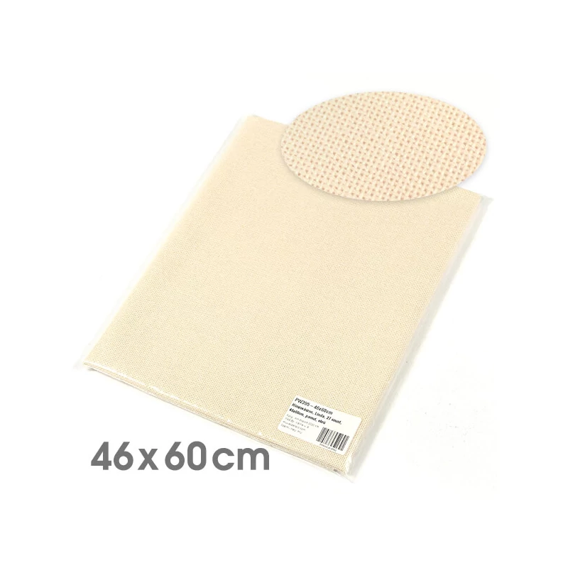 Pânză pentru broderie , Linda, 27 count - ecru, 46x60 cm