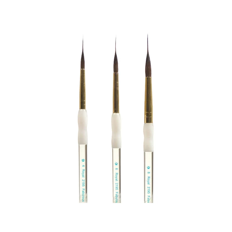 Royal & Langnickel 2195 Fabulous Fine Point Liner pensulă  sintetică ascuțită - 6