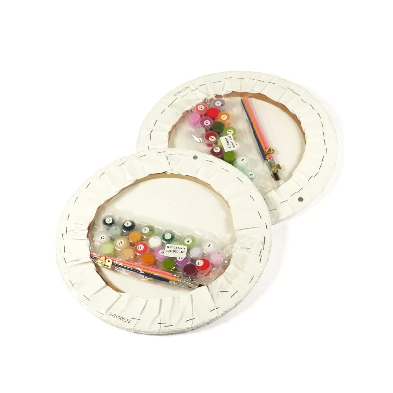 Set pictură pe numere, pe pânză întinsă, 30 cm - Valurile Oceanului