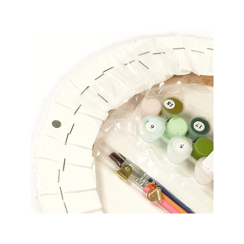 Set pictură pe numere, pe pânză întinsă, 30 cm - Valurile Oceanului