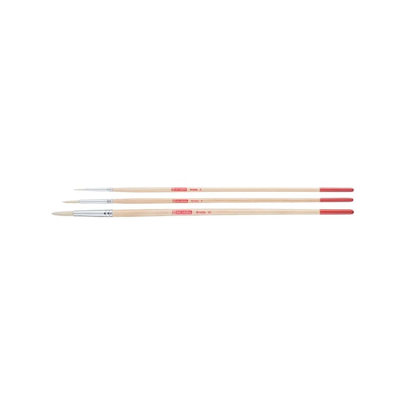 Set de pensule Talens Art Creation Bristle - rotund, cu peri, 3 buc (2-6-10)