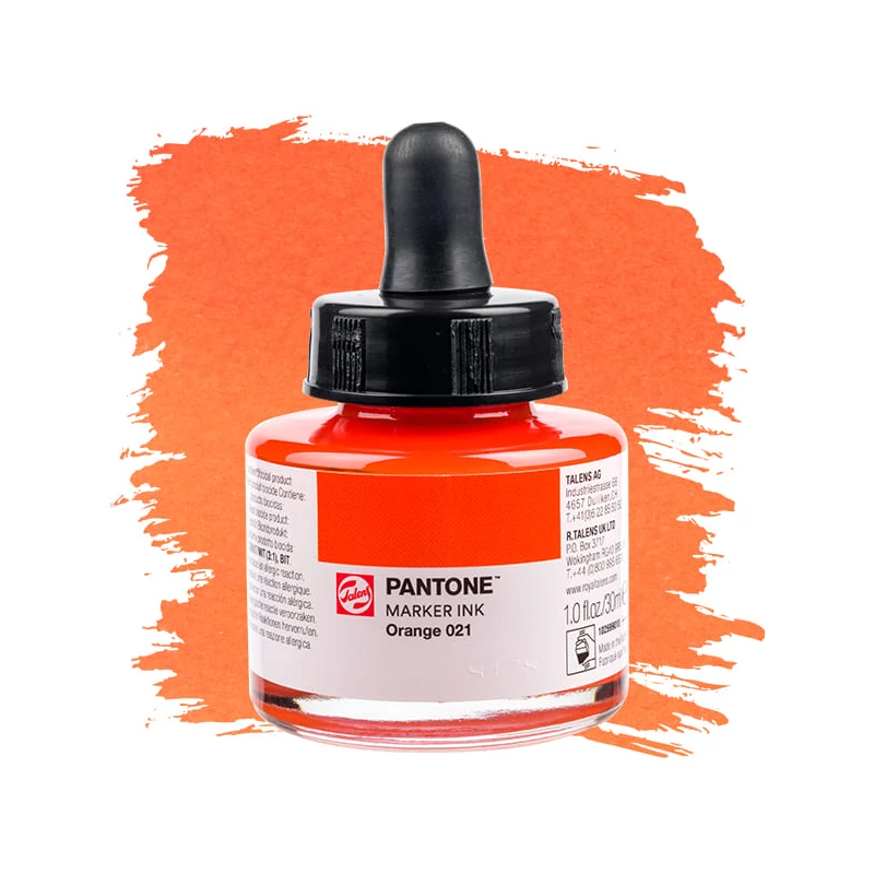 Cerneală marker Talens Pantone, 30 ml - orange 021