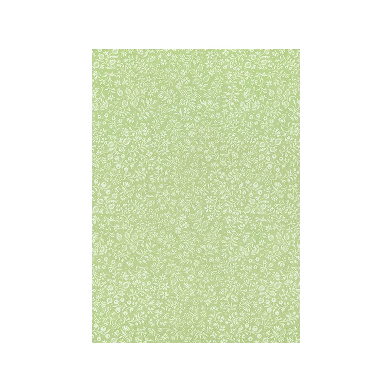 Hârtie de decoupage Tassotti - covor cu flori mici, verde