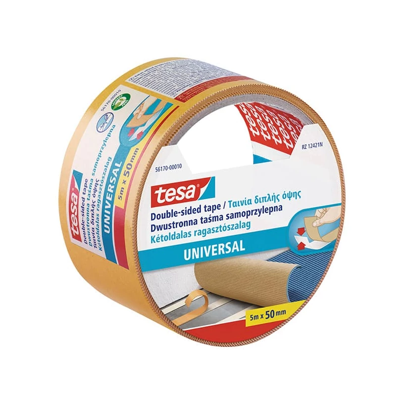 Tesa 56170 bandă adezivă cu două fețe, 50 mm x 5 m