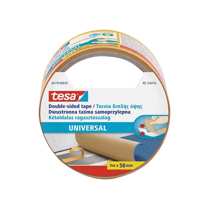 Tesa 56170 bandă adezivă cu două fețe, 50 mm x 5 m