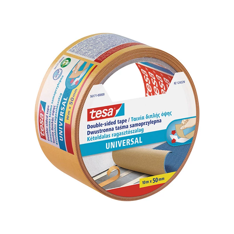 Tesa 56171 bandă adezivă cu două fețe, 50 mm x 10 m