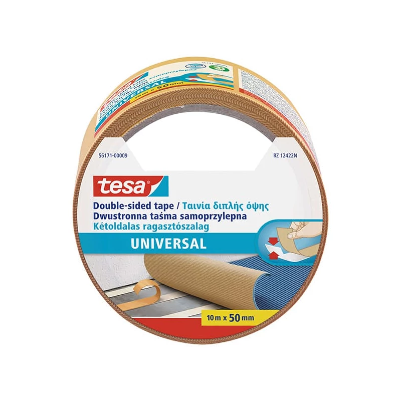 Tesa 56171 bandă adezivă cu două fețe, 50 mm x 10 m