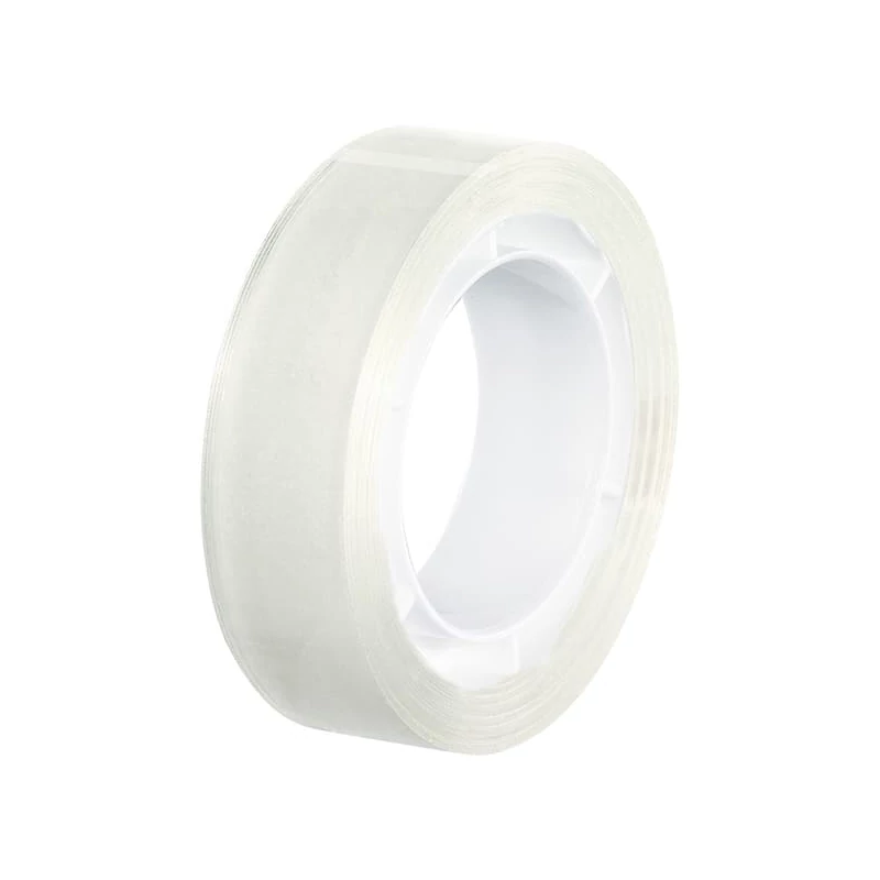 Tesa 57912 Tesafilm bandă adezivă cu două fețe cu dozator de unică folosință, 12 mm x 7,5 m