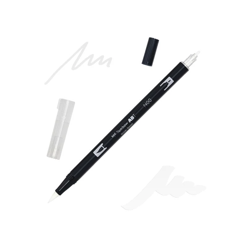 Tombow abt dual brush pen marker cu două vârfuri   - N00, blender