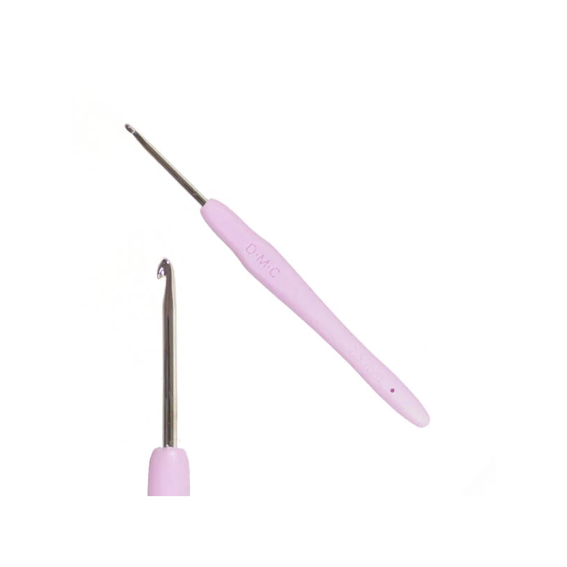 Croșetă ergonomică cu mâner din silicon, DMC - 2,5 mm