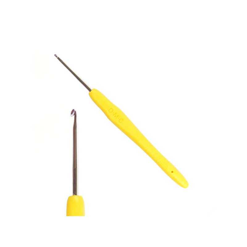 Croșetă ergonomică cu mâner din silicon DMC - 2 mm