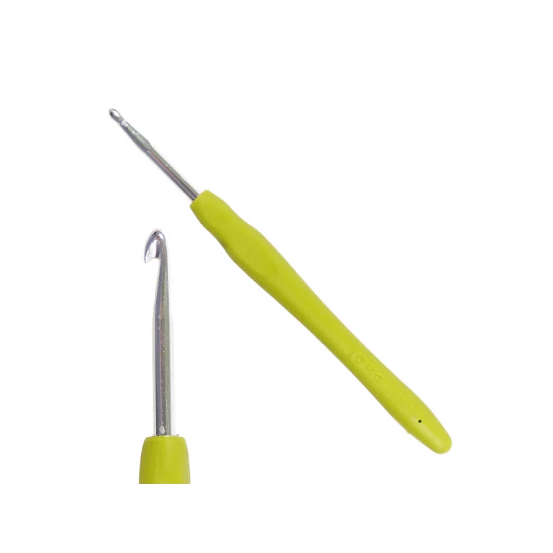 Croșetă ergonomică cu mâner din silicon, DMC - 5 mm