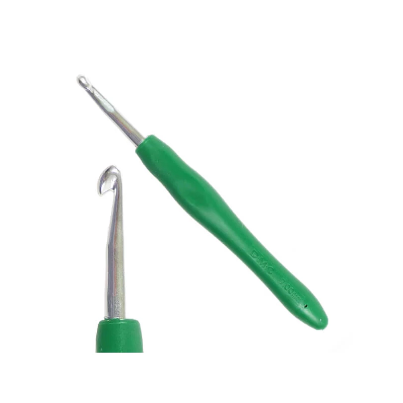 Croșetă ergonomică cu mâner din silicon, DMC - 7 mm