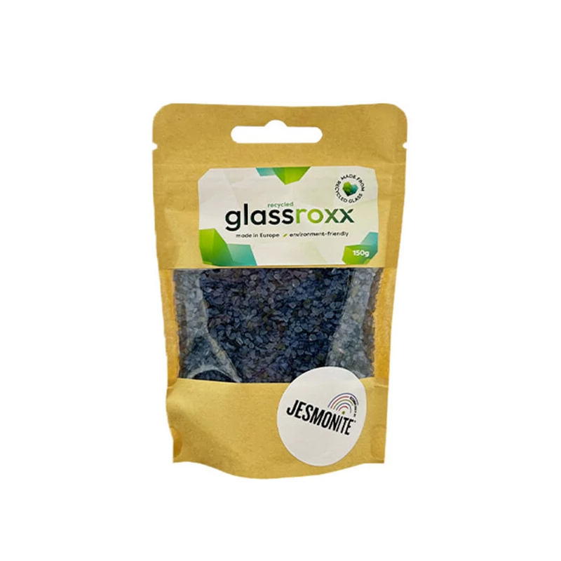 Granule de sticlă Jesmonite GlassRoxx, 150 g - gentian blue
