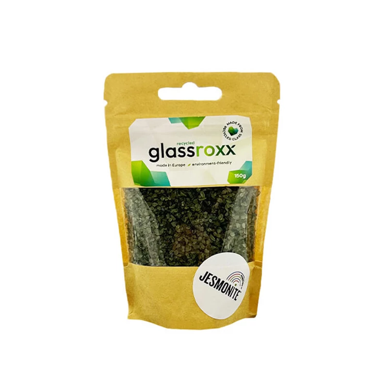 Granule de sticlă Jesmonite GlassRoxx, 150 g - olive green