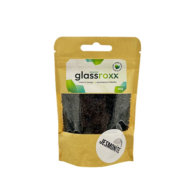 Granule de sticlă Jesmonite GlassRoxx, 150 g - jet black