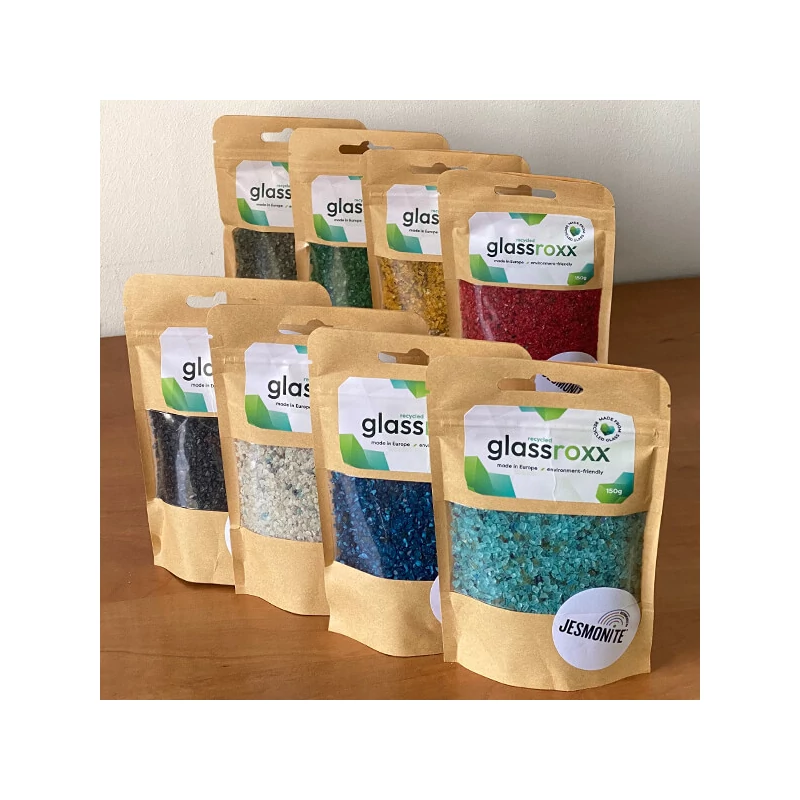 Granule de sticlă Jesmonite GlassRoxx, 150 g - sunny yellow