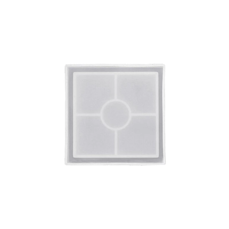 Matriță   Jesmonite silicon pentru răsină acrilică și sintetică - șaibă pătrată, tivita, 10 cm