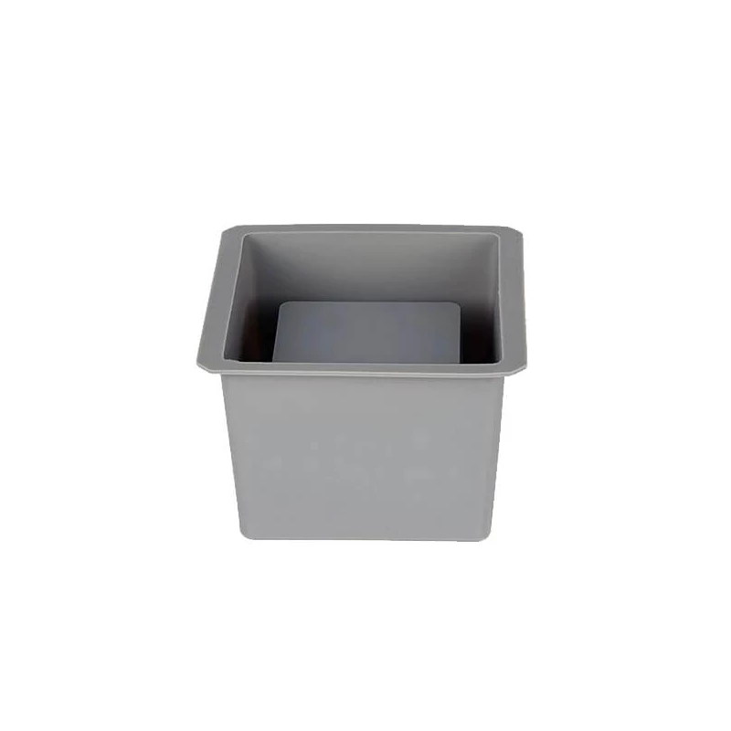 Matriță din silicon Jesmonite pentru răsină acrilică și sintetică - ghiveci pătrat, 9x9x6,5 cm