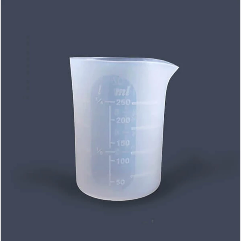 Vas de măsurare Jesmonite din silicon pentru răsină acrilică și sintetică, 250 ml