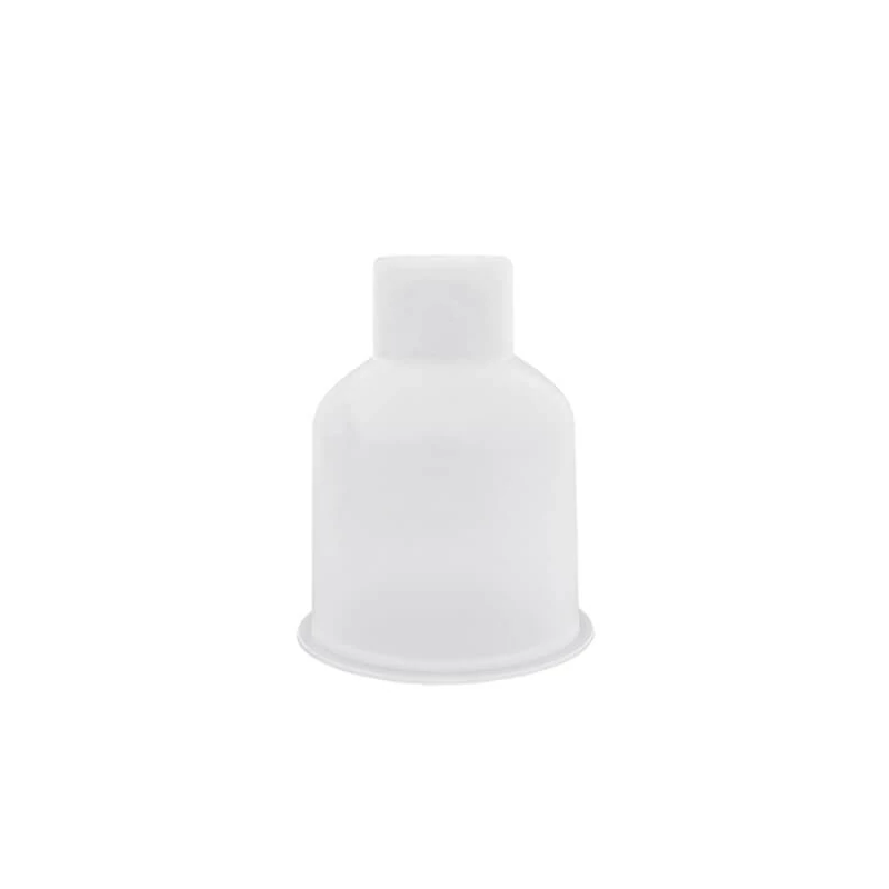 Matriță  Jesmonite din silicon pentru răsină acrilică și sintetică - vază rotundă, sticlă, 7,8x10,1 cm