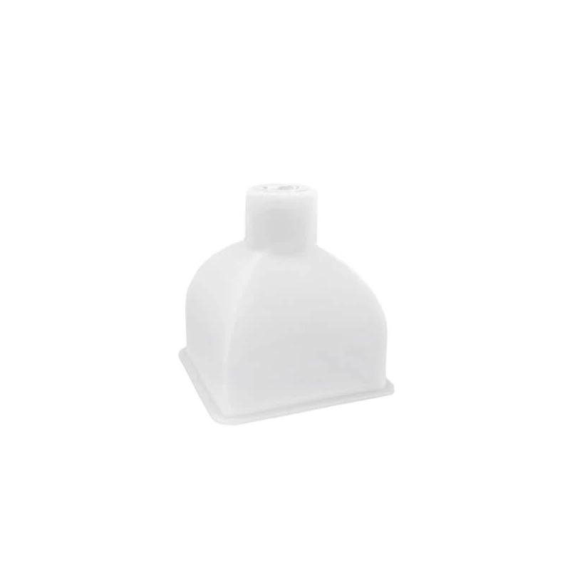 Matriță   Jesmonite din silicon pentru  răsină acrilică și sintetică - vaza patrata, sticla, 7,7x7,9 cm