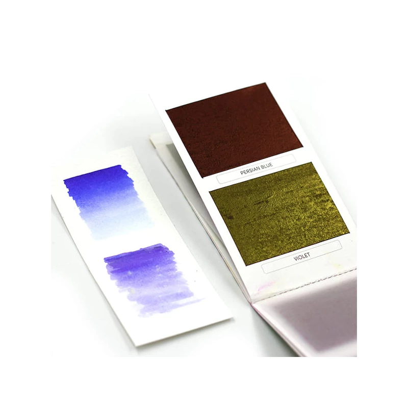 Set de palete de hârtie acuarelă Viviva Colorsheets - 16 culori + pensulă cu rezervor de apă, Original Sketcher Set