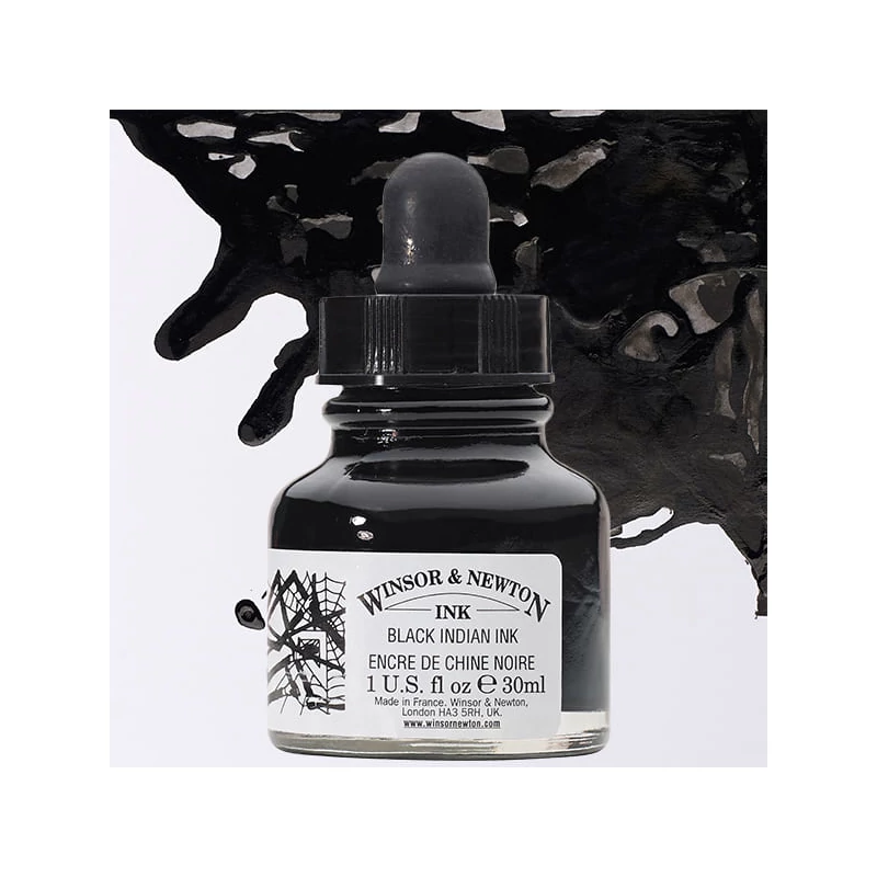 Cerneală Winsor&Newton, 30 ml - black indian ink