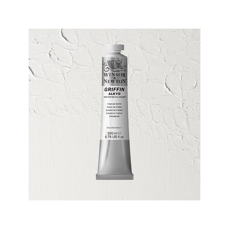 Winsor&Newton Griffin Alkyd Culori ulei, 200 ml - titanium white